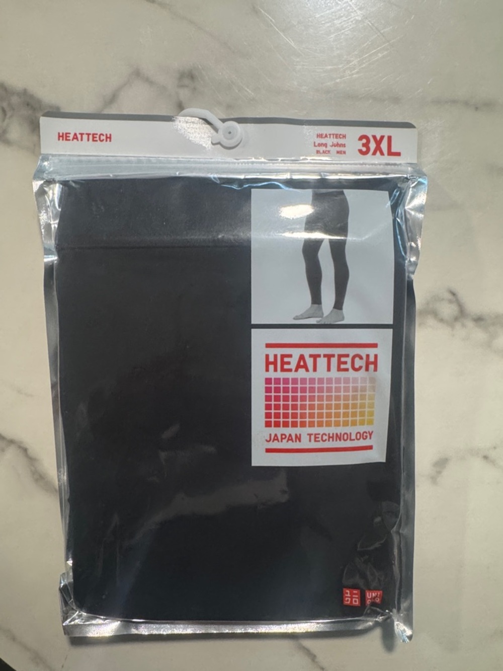 Uniqlo HEATTECH Long Johns 3XL - Black